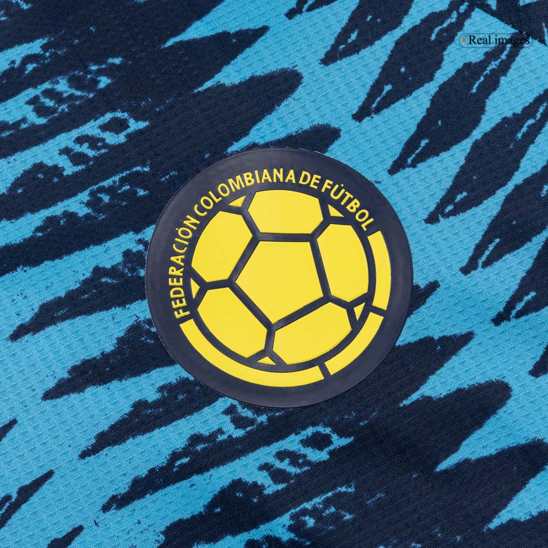 Colombia Mens Away Soccer Jersey World Cup 2026 Blue - Player Version