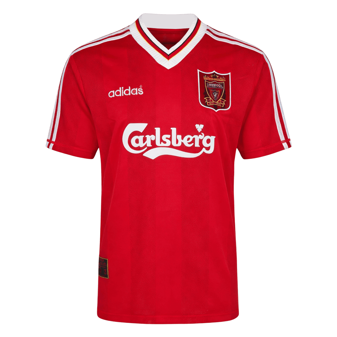 Retro Liverpool Mens Home Soccer Jersey 1995/96 Red