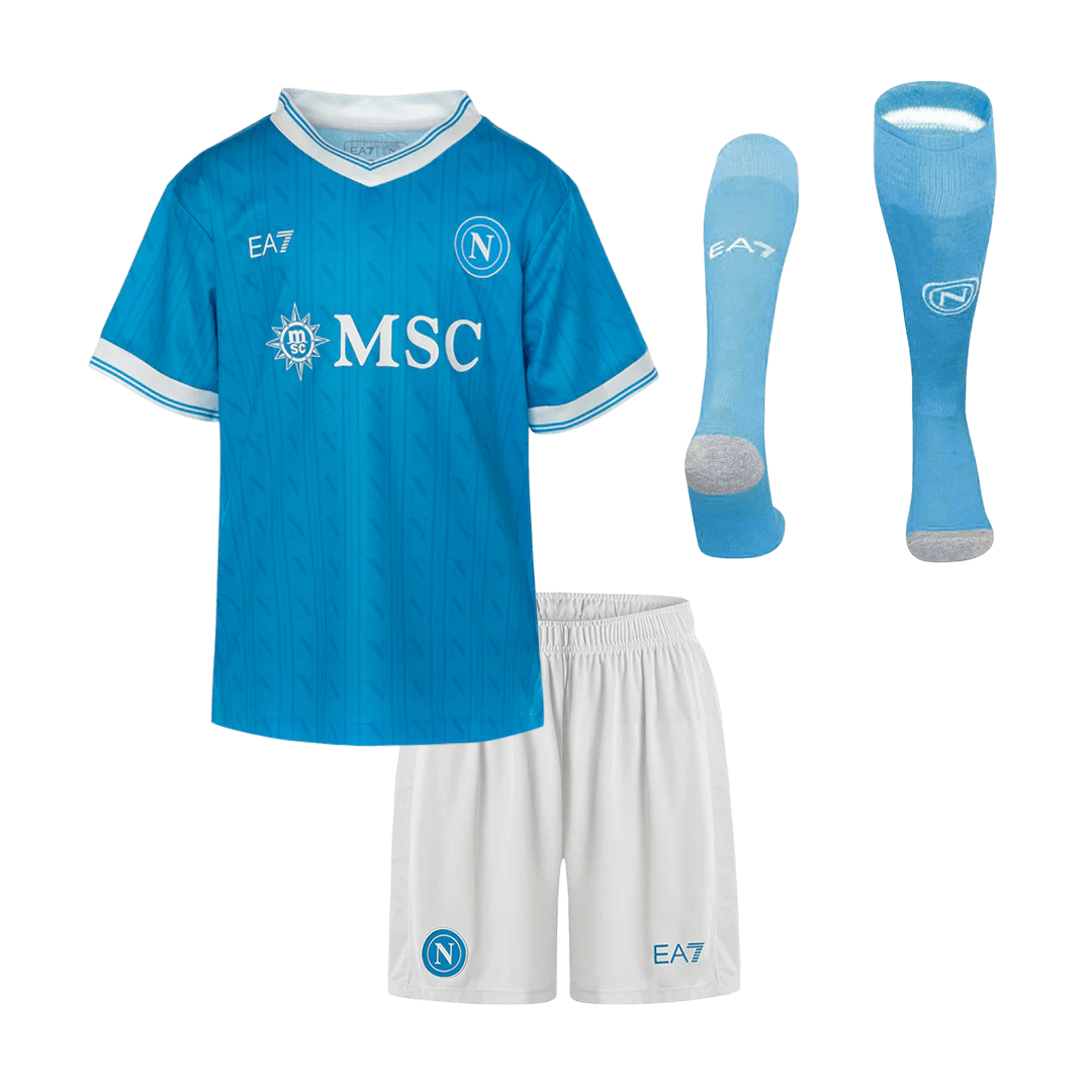 Napoli Kids Home Soccer Full Set 2025/26 Blue