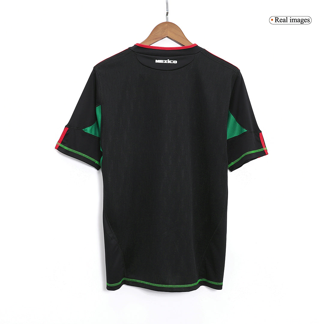 Retro Mexico Mens Away Soccer Jersey 2010 Black