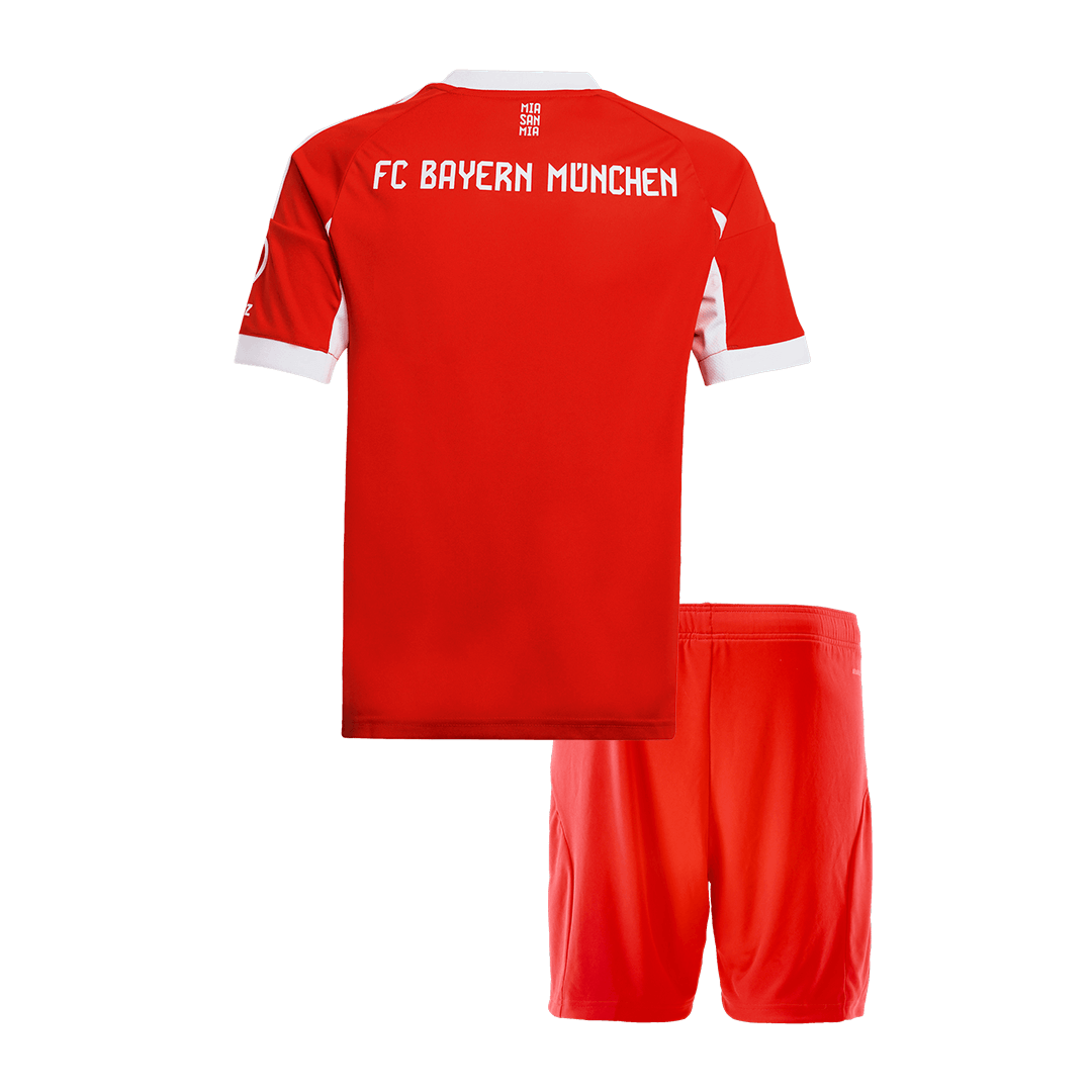 Bayern Munich Kids Home Soccer Kit 2025/26 Red