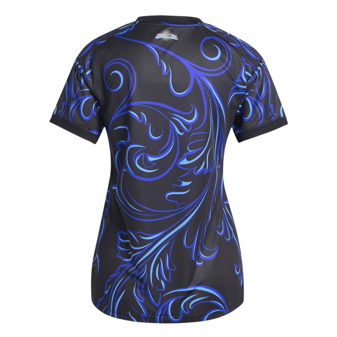 Argentina Womens Away Soccer Jersey World Cup 2026 Black