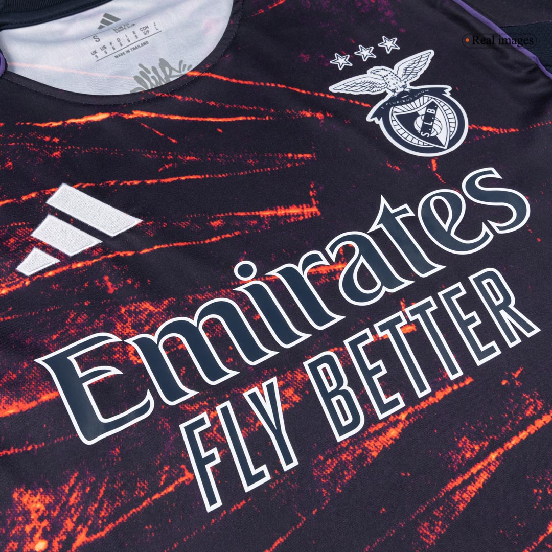 Benfica Mens Fourth Away Soccer Jersey 2025/26 Navy