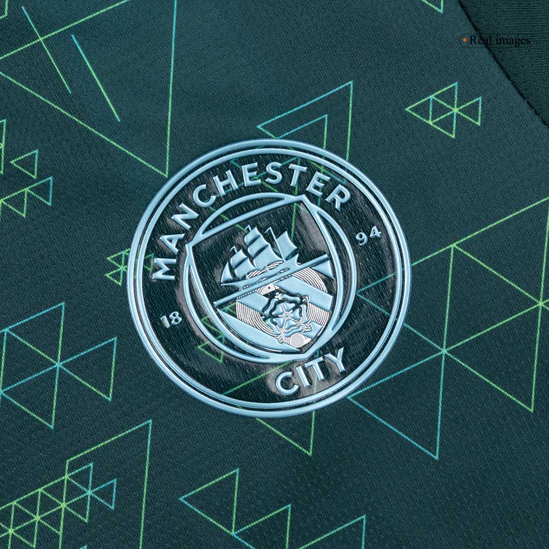 Manchester City Mens Fourth Away Soccer Kit 2025/26 Green