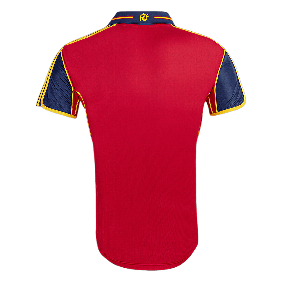 Retro Spain Mens Home Soccer Jersey 2000 Red