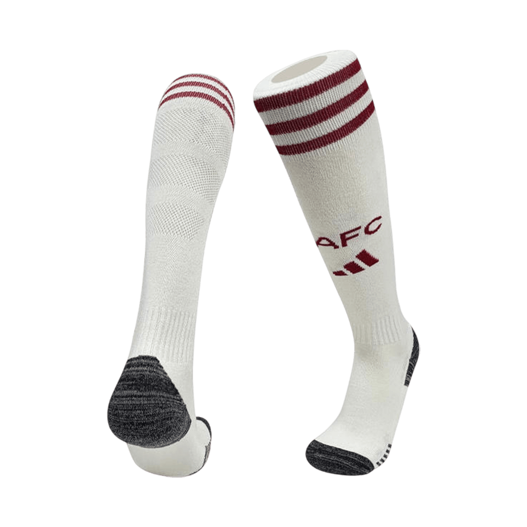 Arsenal Kids Soccer Socks 2025/26 Beige [PREMIUM]