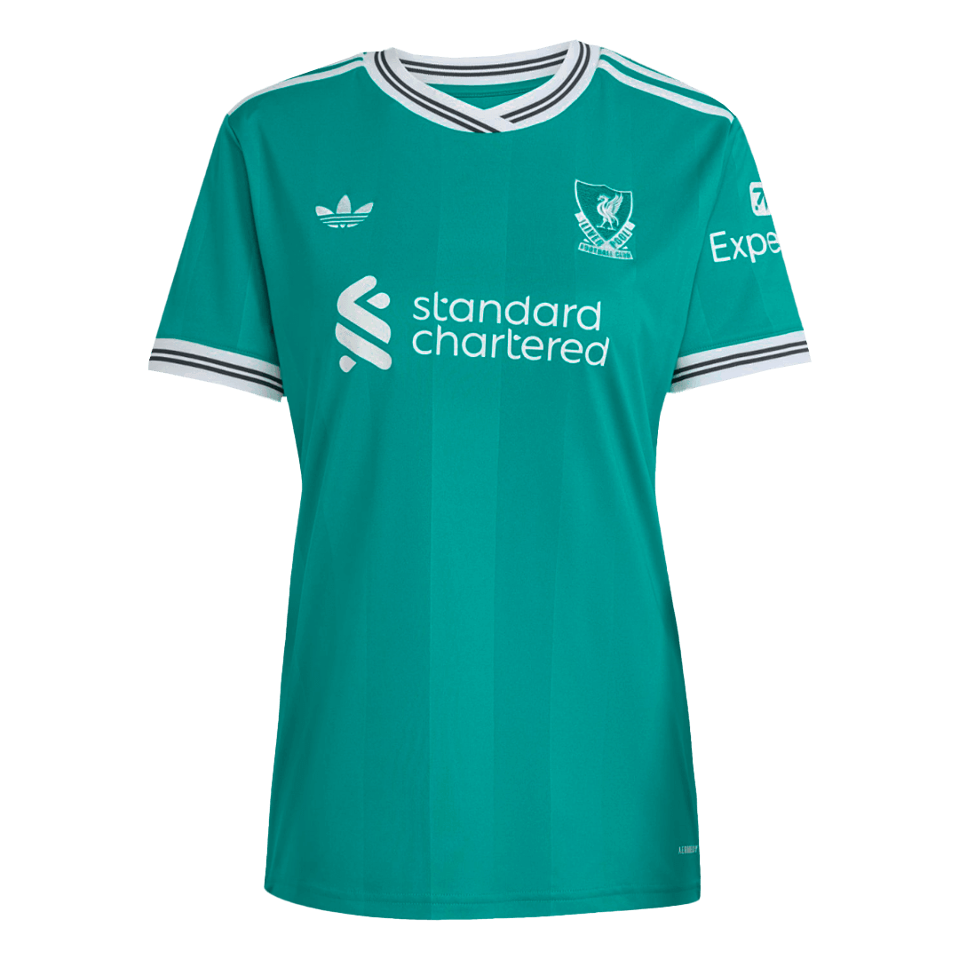 Liverpool Womens Third Away Soccer Jersey 2025/26 Green