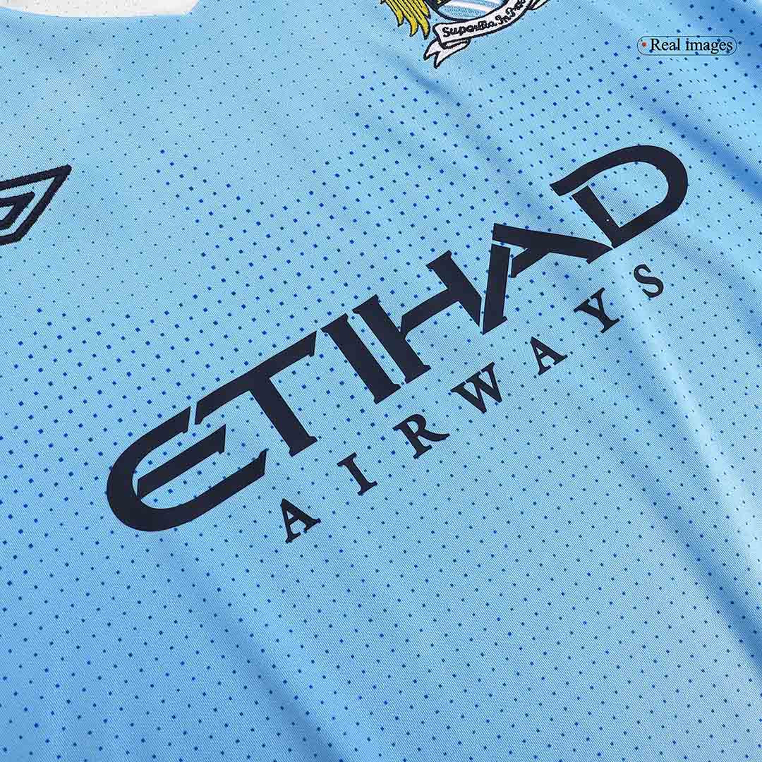 Retro Manchester City Mens Home Soccer Jersey 2011/12 Blue