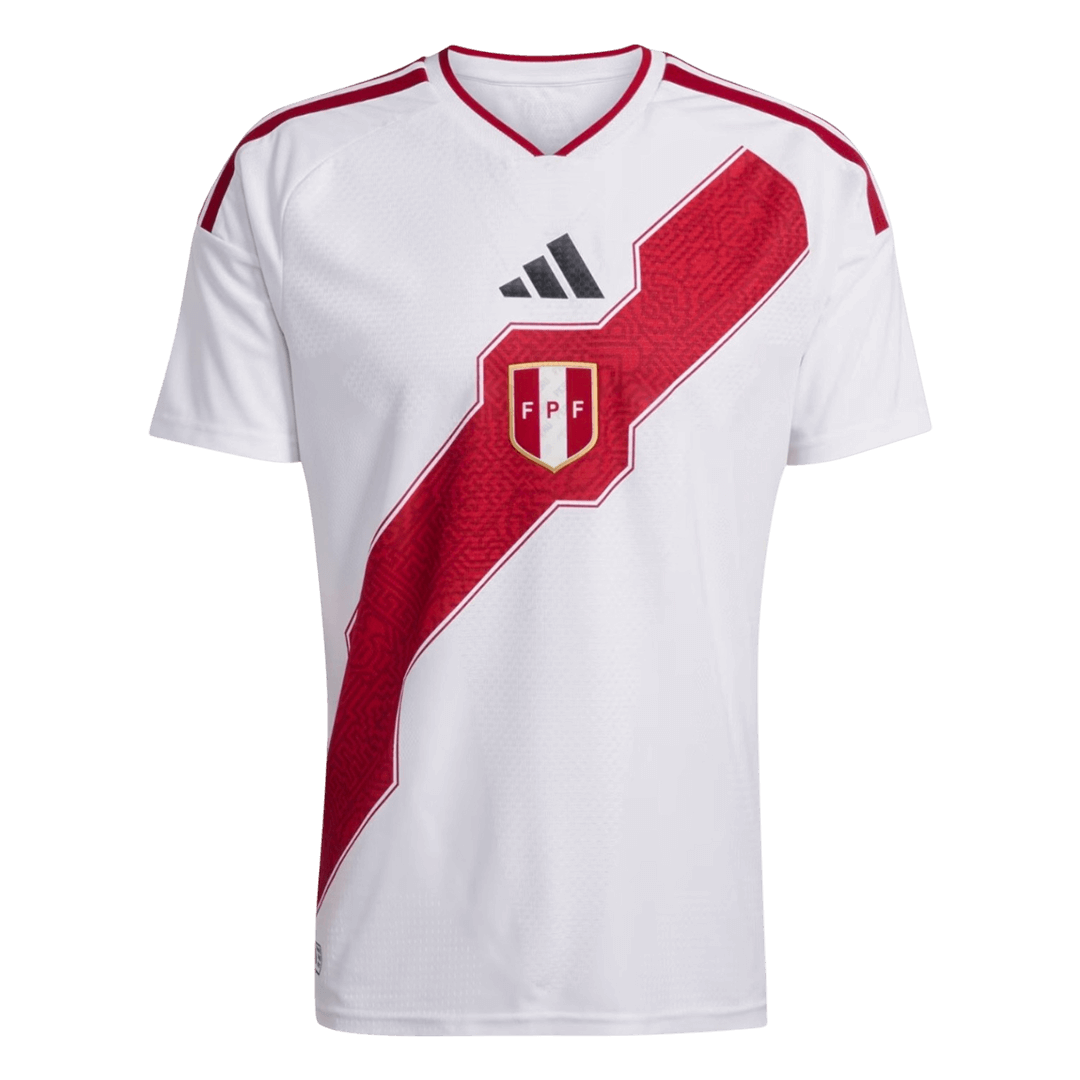 Peru Mens Home Soccer Jersey World Cup 2026 White