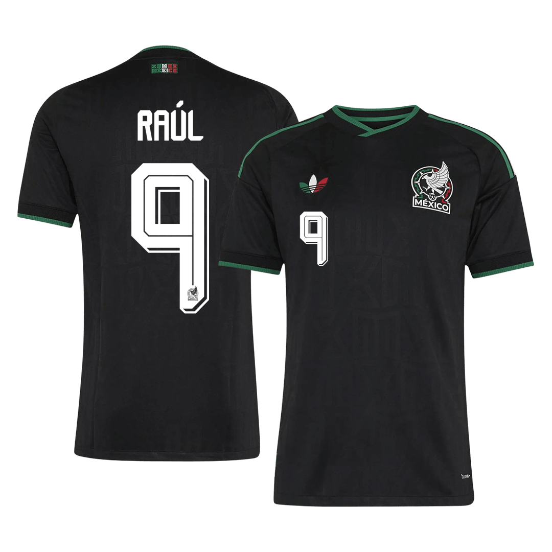 RAÚL #9 Mexico Mens Third Away Soccer Jersey World Cup 2026 Black - Player Version
