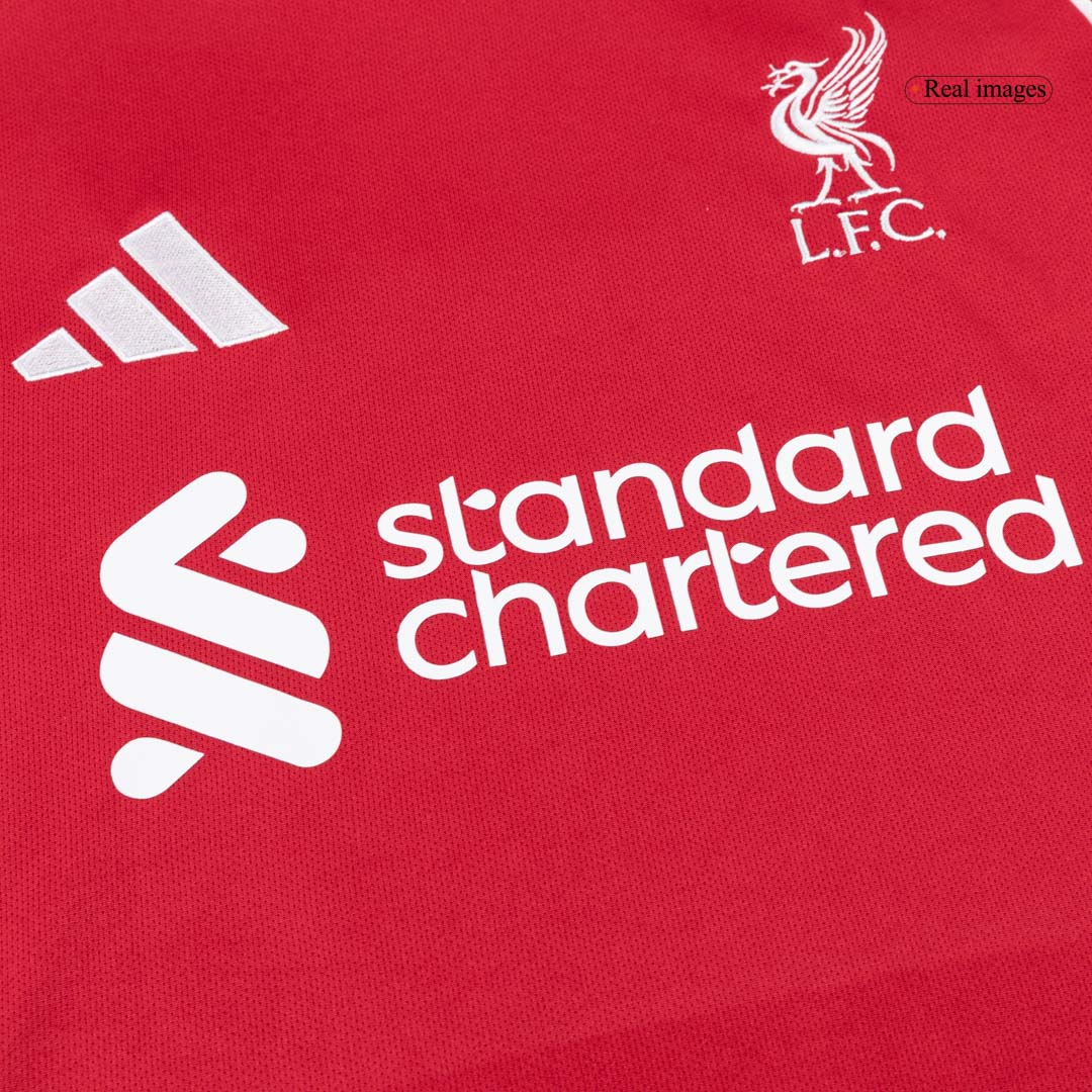 Liverpool Mens Home Long Sleeve Soccer Jersey 2025/26 Red