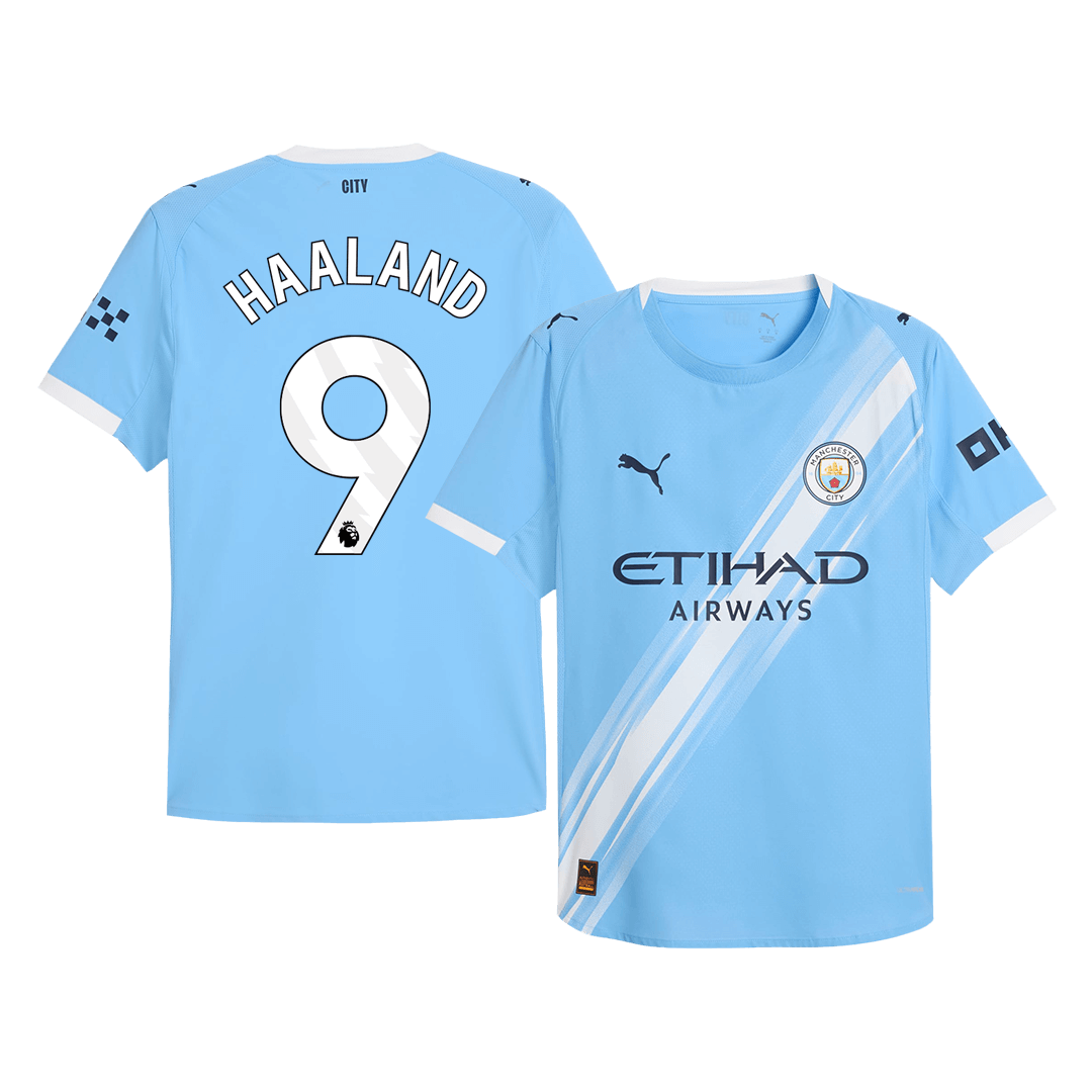 HAALAND #9 Manchester City Mens Home Soccer Jersey 2025/26 Blue - Player Version
