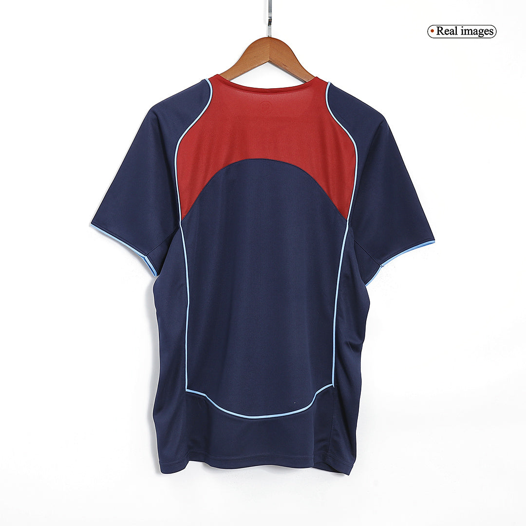 Retro Atletico Madrid Mens Away Soccer Jersey 2004/05 Navy