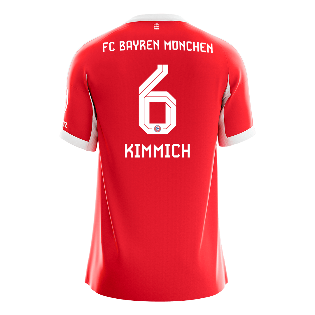 KIMMICH #6 Bayern Munich Mens Home Soccer Jersey 2025/26 Red [PREMIUM]