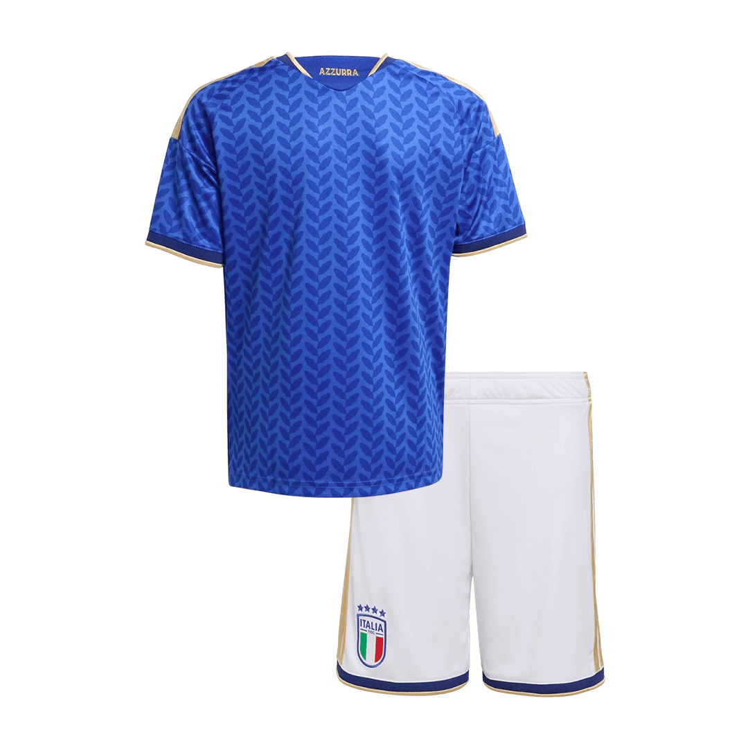 Italy Kids Home Soccer Kit World Cup 2026 Blue [PREMIUM]