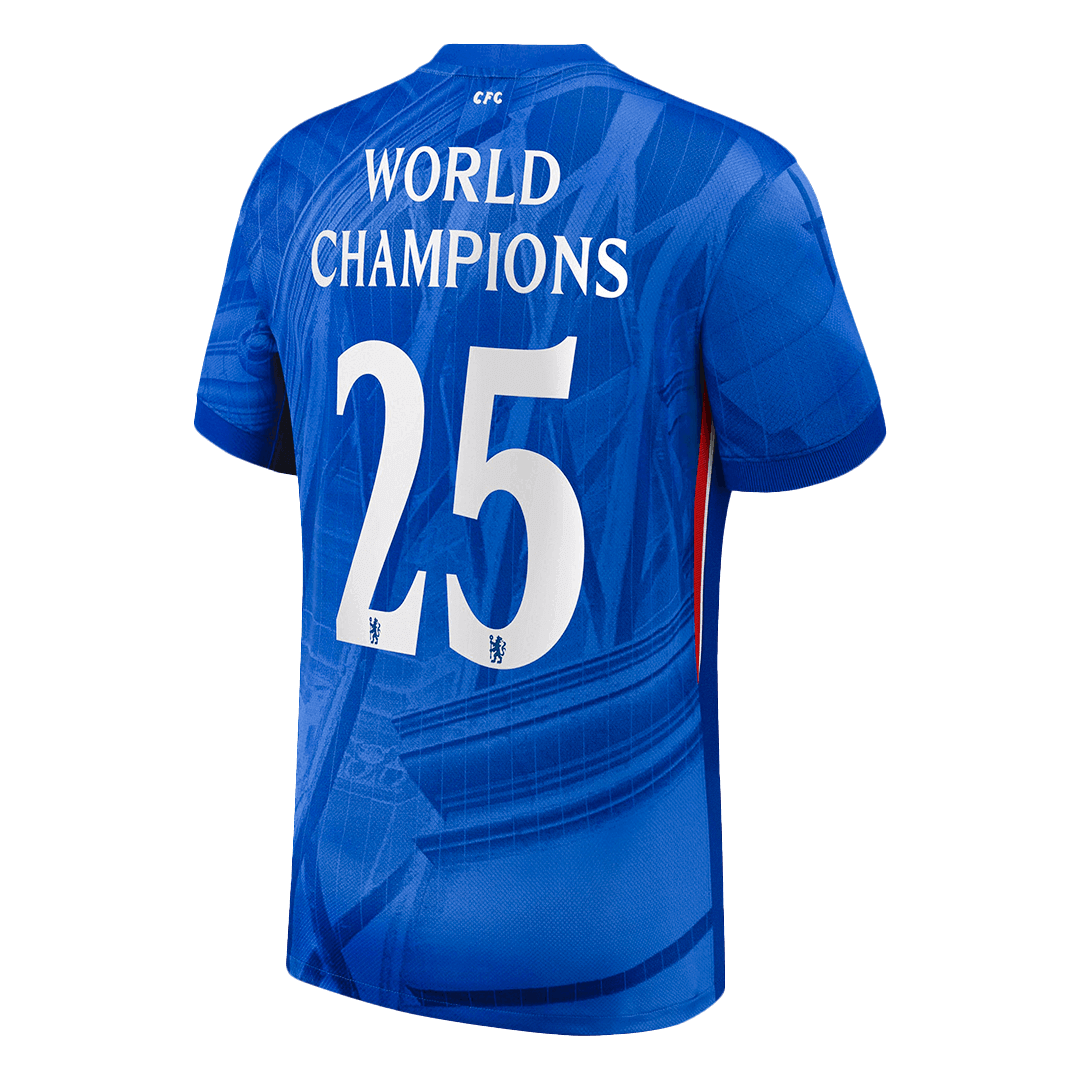 WORLD CHAMPIONS #25 Chelsea Mens Home Soccer Jersey 2025/26 Blue [PREMIUM]