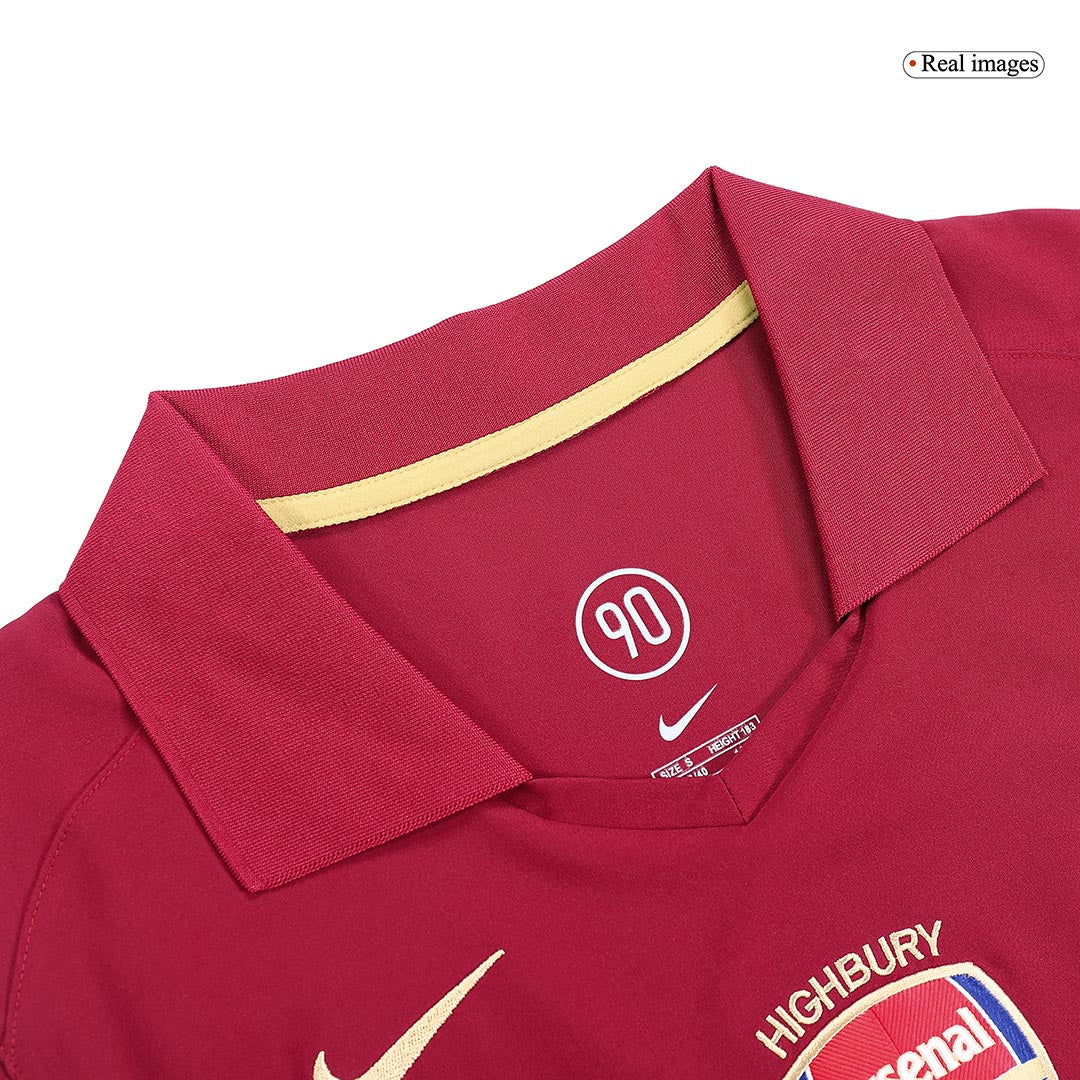 Retro Arsenal Mens Home Soccer Jersey 2005/06