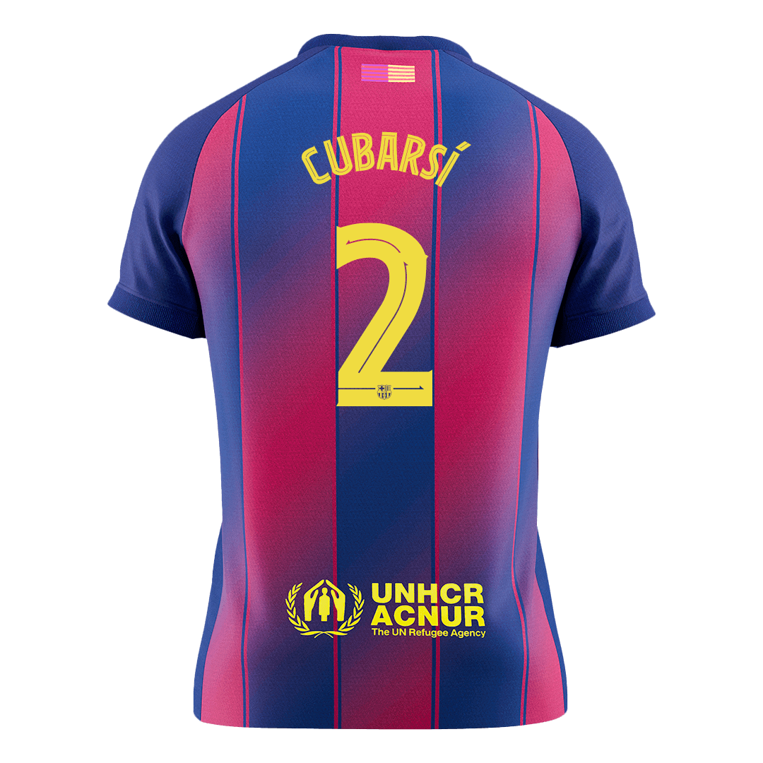CUBARSÍ #2 Barcelona Mens Home Soccer Jersey UCL 2025/26 Red&Blue [PREMIUM]
