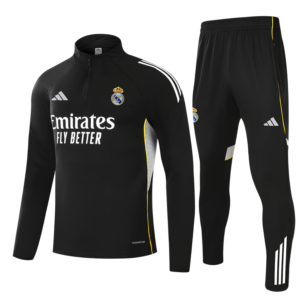 Real Madrid Kids Training Tracksuit Kit 2025/26 Black