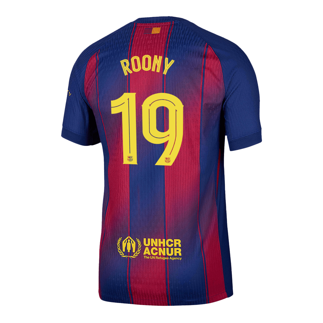 ROONY #19 Barcelona Mens Home Soccer Jersey UCL 2025/26 Red&Blue - Player Version