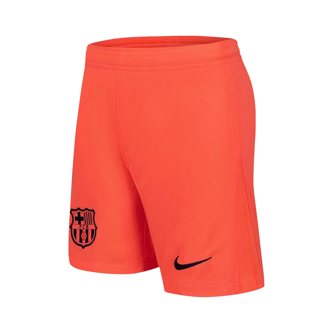 Barcelona Mens Third Away Soccer Full Set 2025/26 Orange