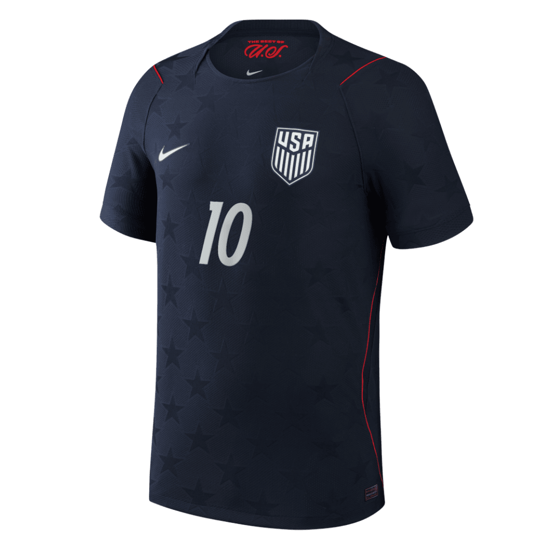 PULISIC #10 USA Mens Away Soccer Jersey World Cup 2026 Black - Player Version
