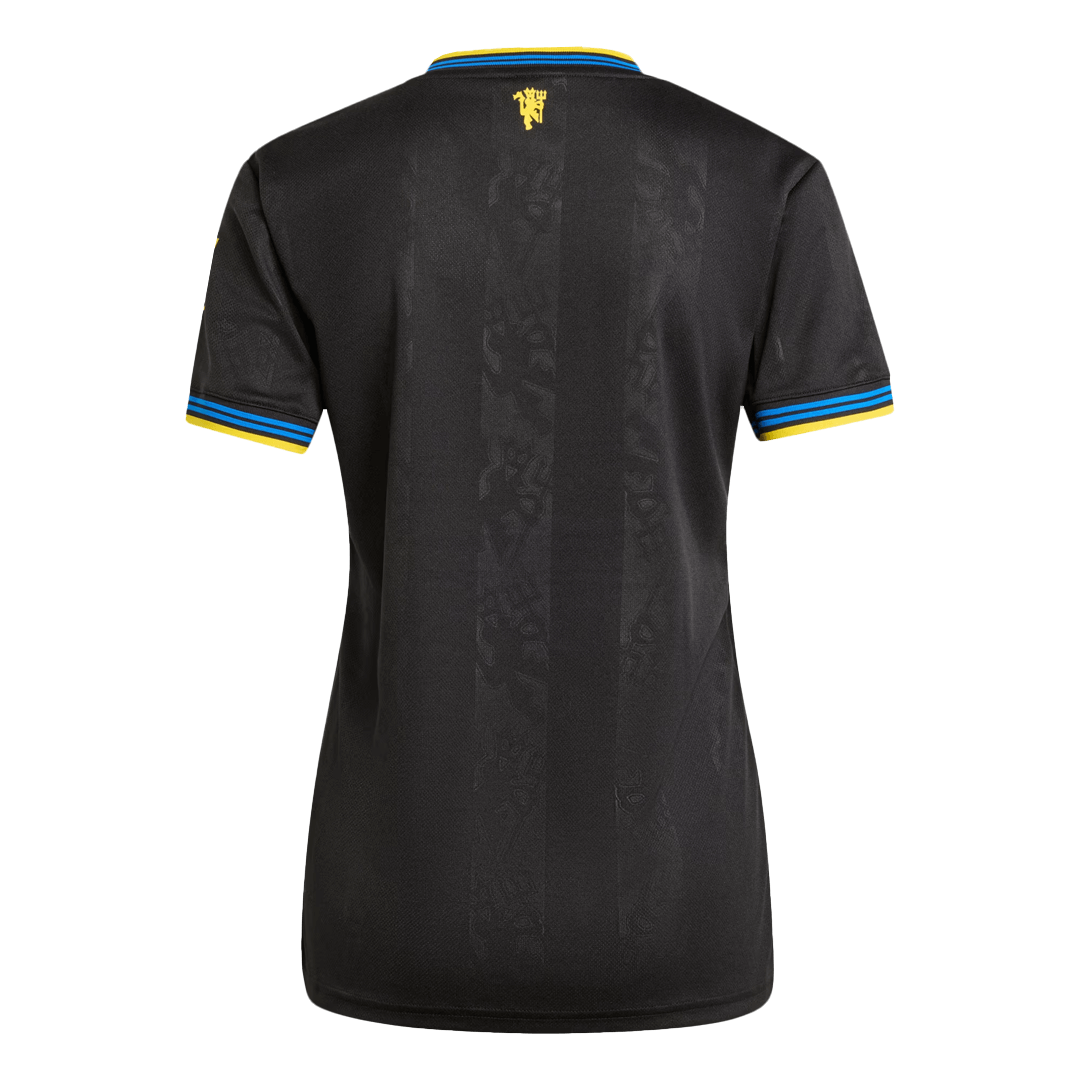 Manchester United Womens Third Away Soccer Jersey 2025/26 Black