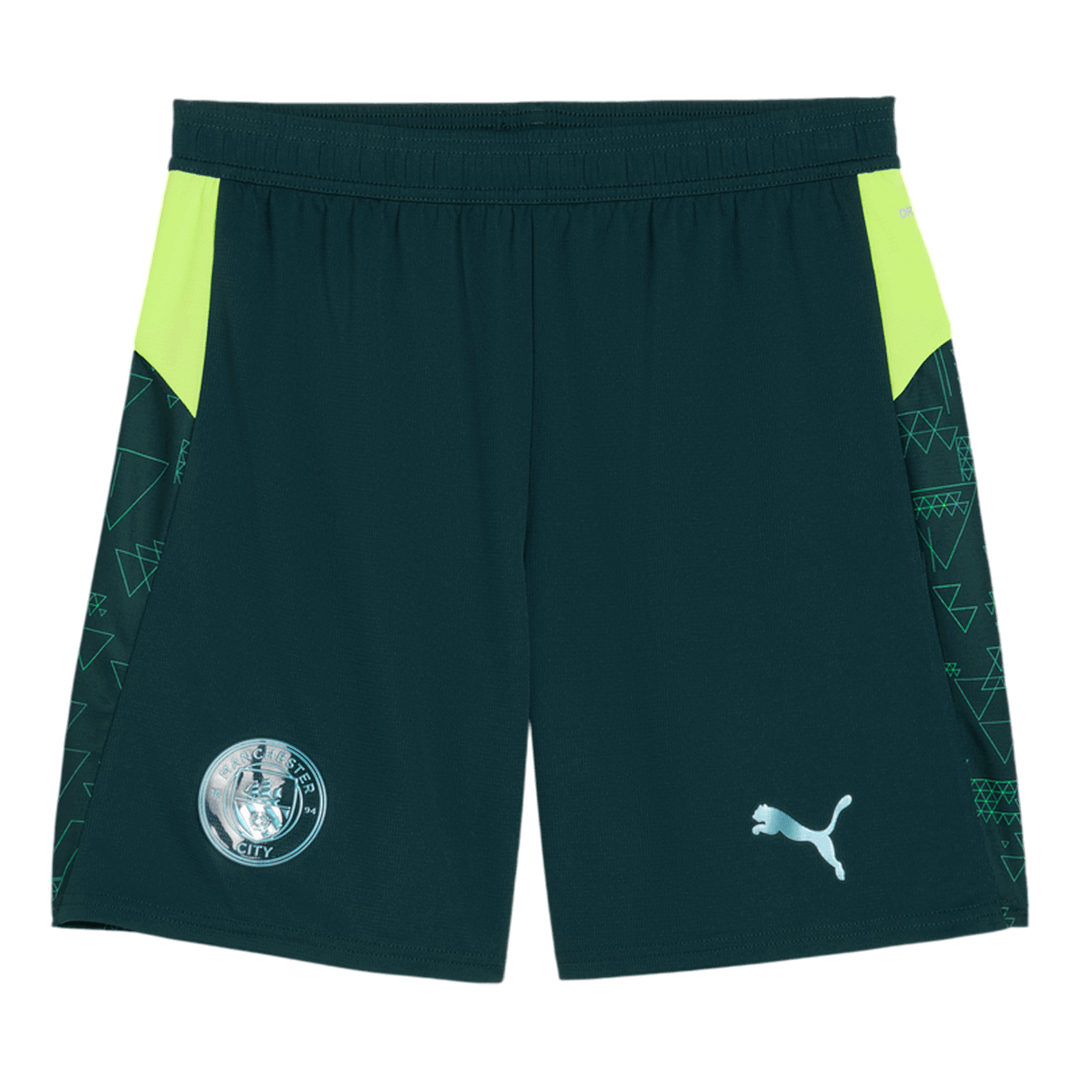 Manchester City Mens Fourth Away Soccer Shorts 2025/26 Green