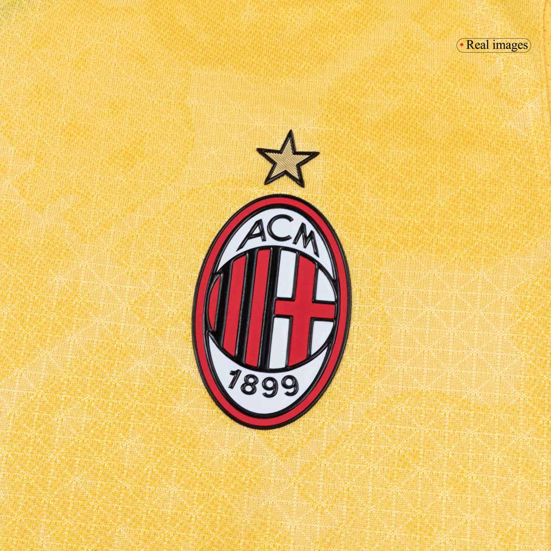 AC Milan Mens Third Away Soccer Jersey 2025/26 Yellow - Player Version