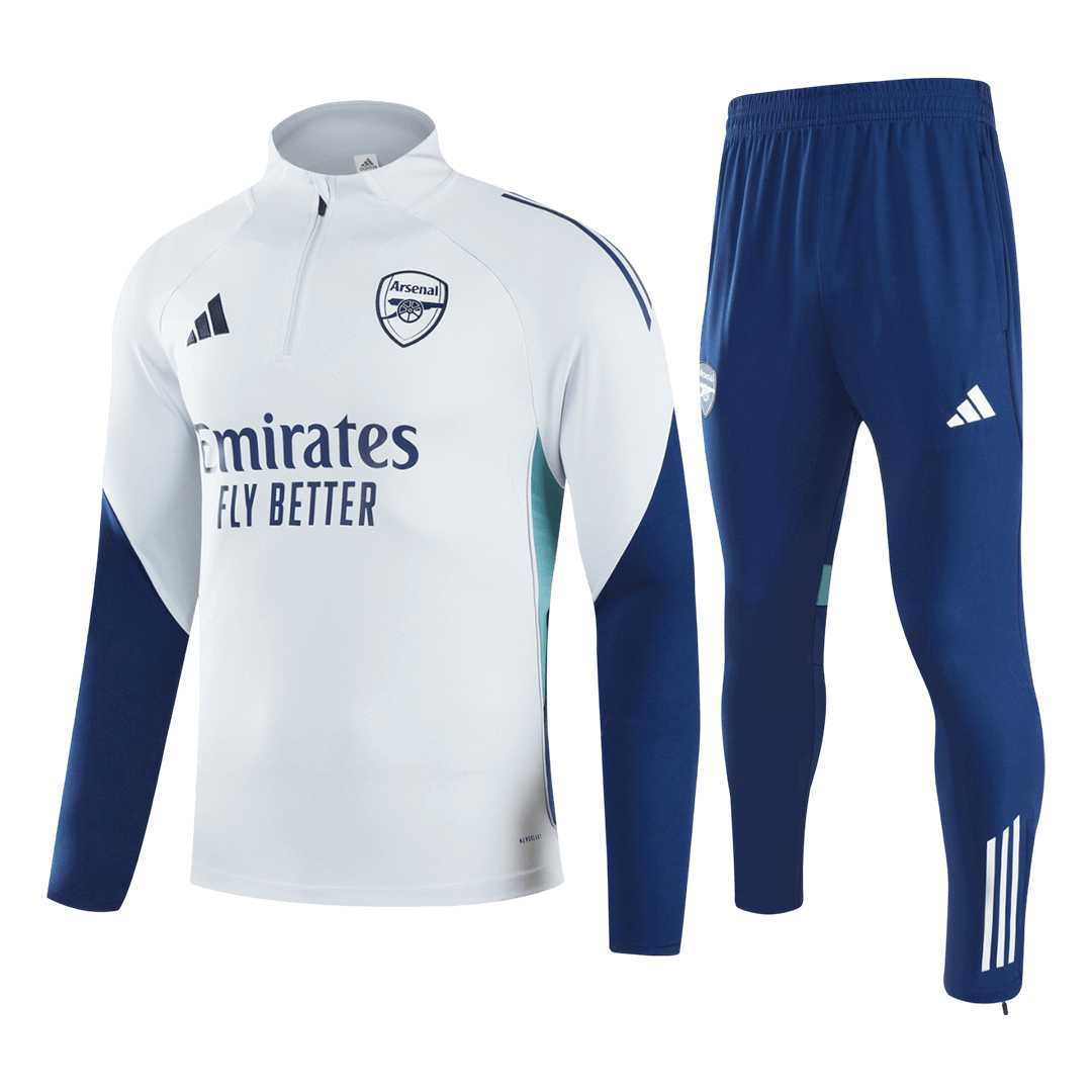 Arsenal Kids Training Tracksuit Kit 2025/26 White