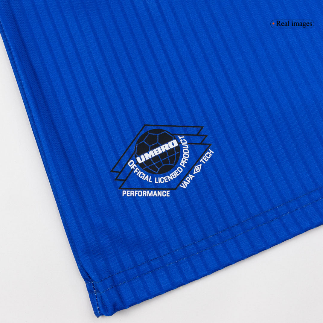 Retro Manchester United Mens Third Away Soccer Jersey 1996/97 Blue