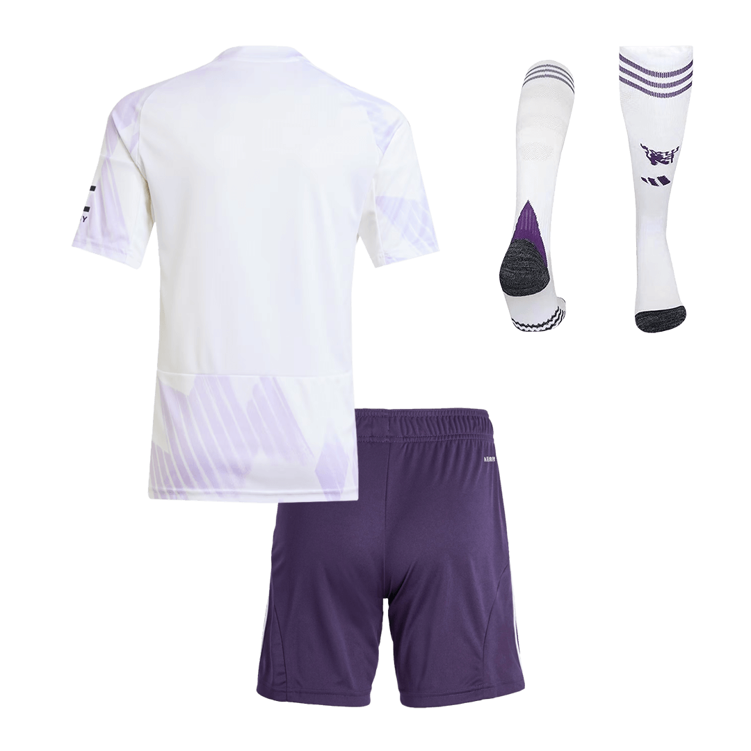 Manchester United Kids Away Soccer Full Set 2025/26 White