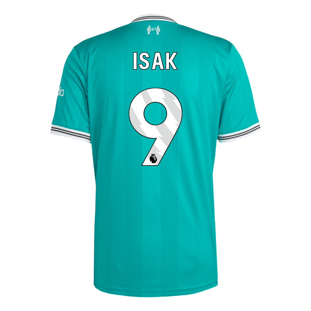 ISAK #9 Liverpool Mens Third Away Soccer Jersey 2025/26 Green