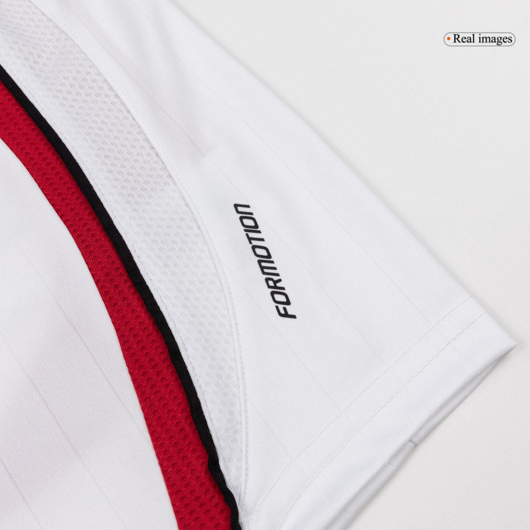 Retro AC Milan Mens Away Long Sleeve Soccer Jersey 2006/07 White