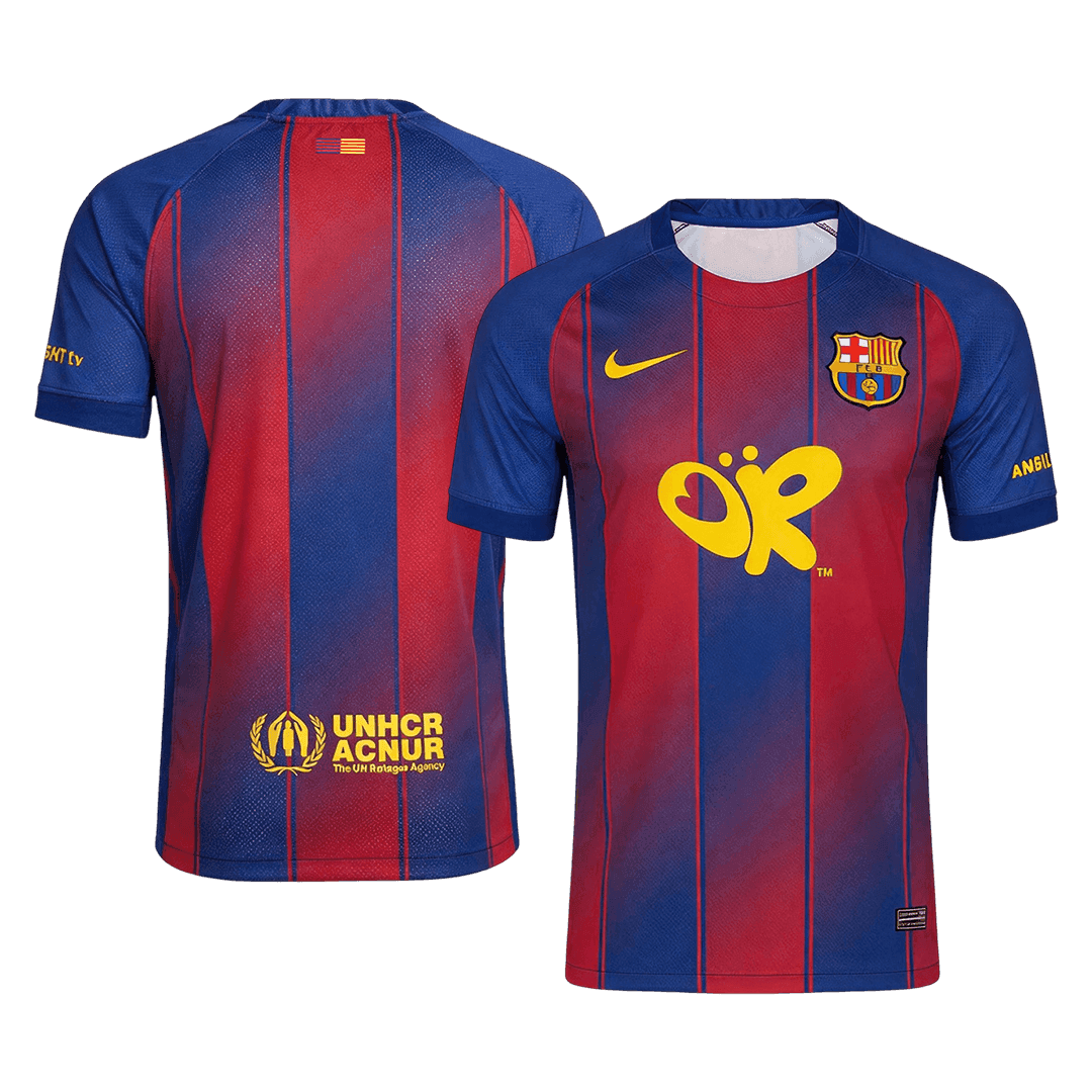 Barcelona Mens Home Soccer Jersey 2025/26 Red&Blue