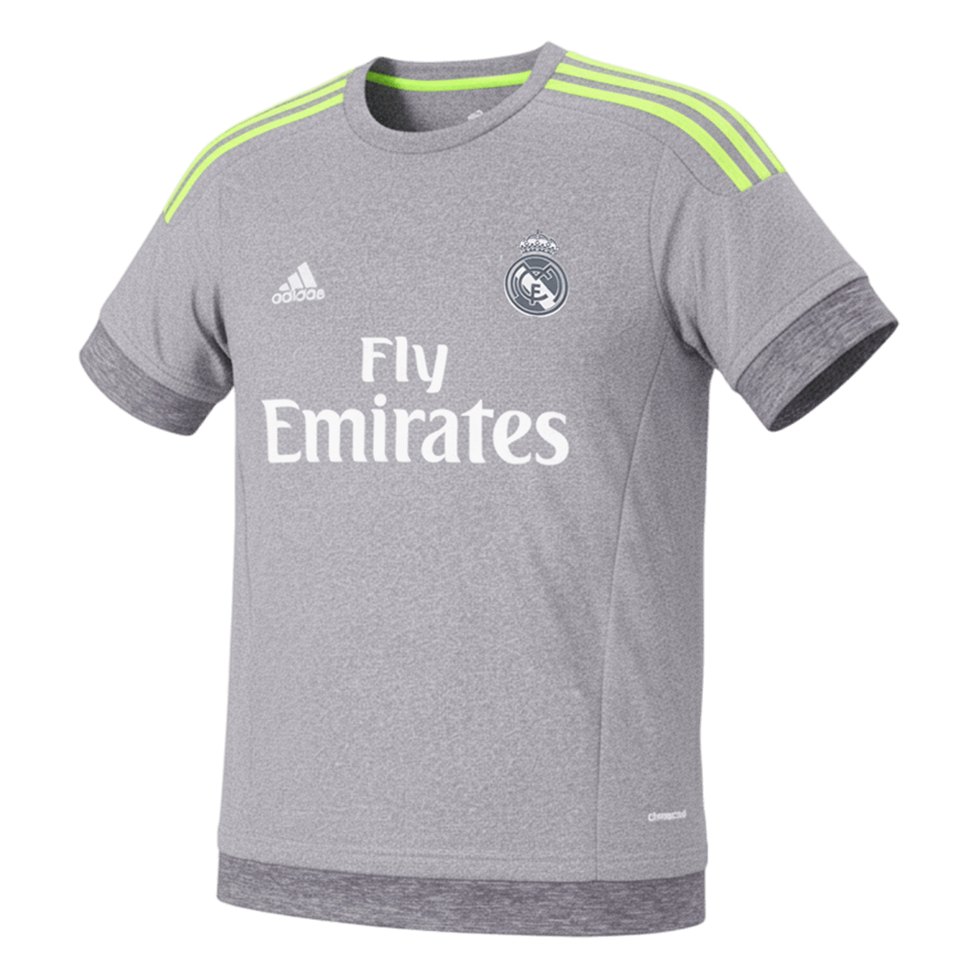 Retro Real Madrid Mens Away Soccer Jersey 2015/16 Gray