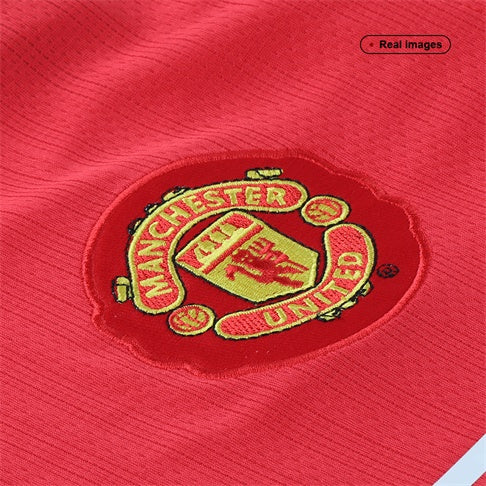 Retro Manchester United Mens Home Soccer Jersey 2007/08 Red