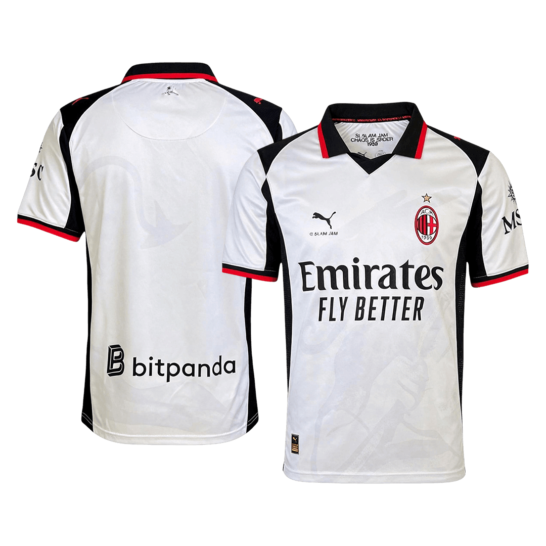 AC Milan Mens Soccer Jersey 2025/26 Silver