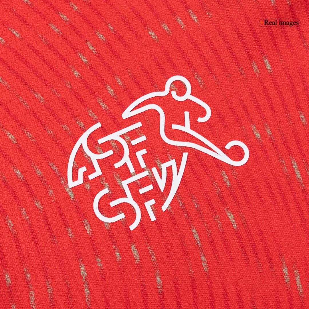 Switzerland Mens Home Soccer Jersey World Cup 2026 Red