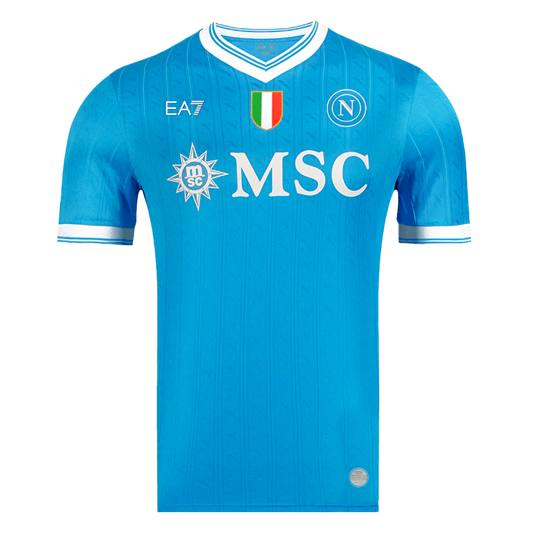 Napoli Mens Home Soccer Jersey 2025/26 Blue - Player Version