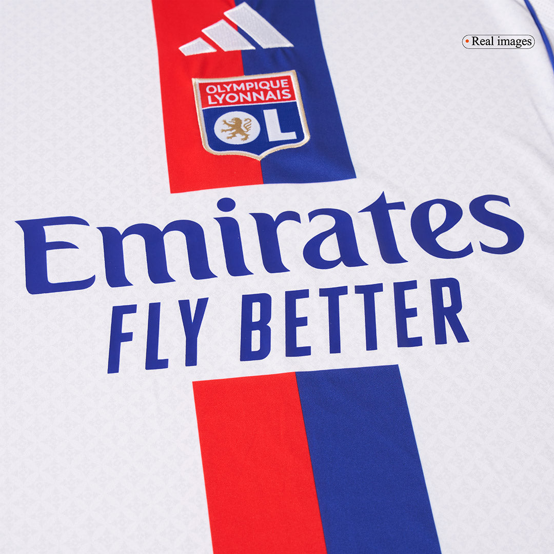 Olympique Lyonnais Mens Home Soccer Jersey 2025/26 White