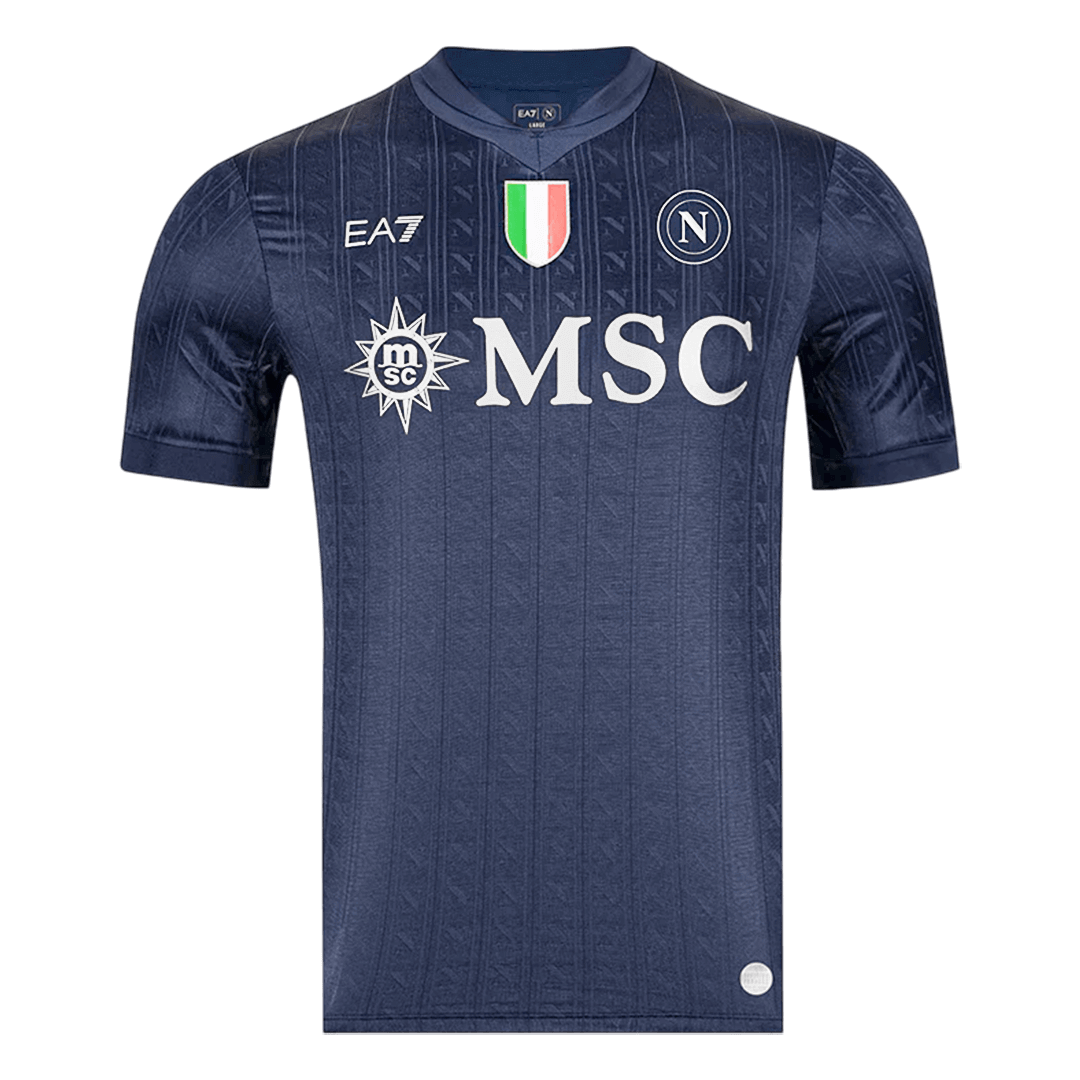 Napoli Mens Third Away Soccer Jersey 2025/26 Black