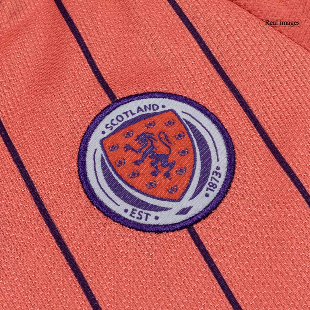 Scotland Kids Away Soccer Kit World Cup 2026 Coral