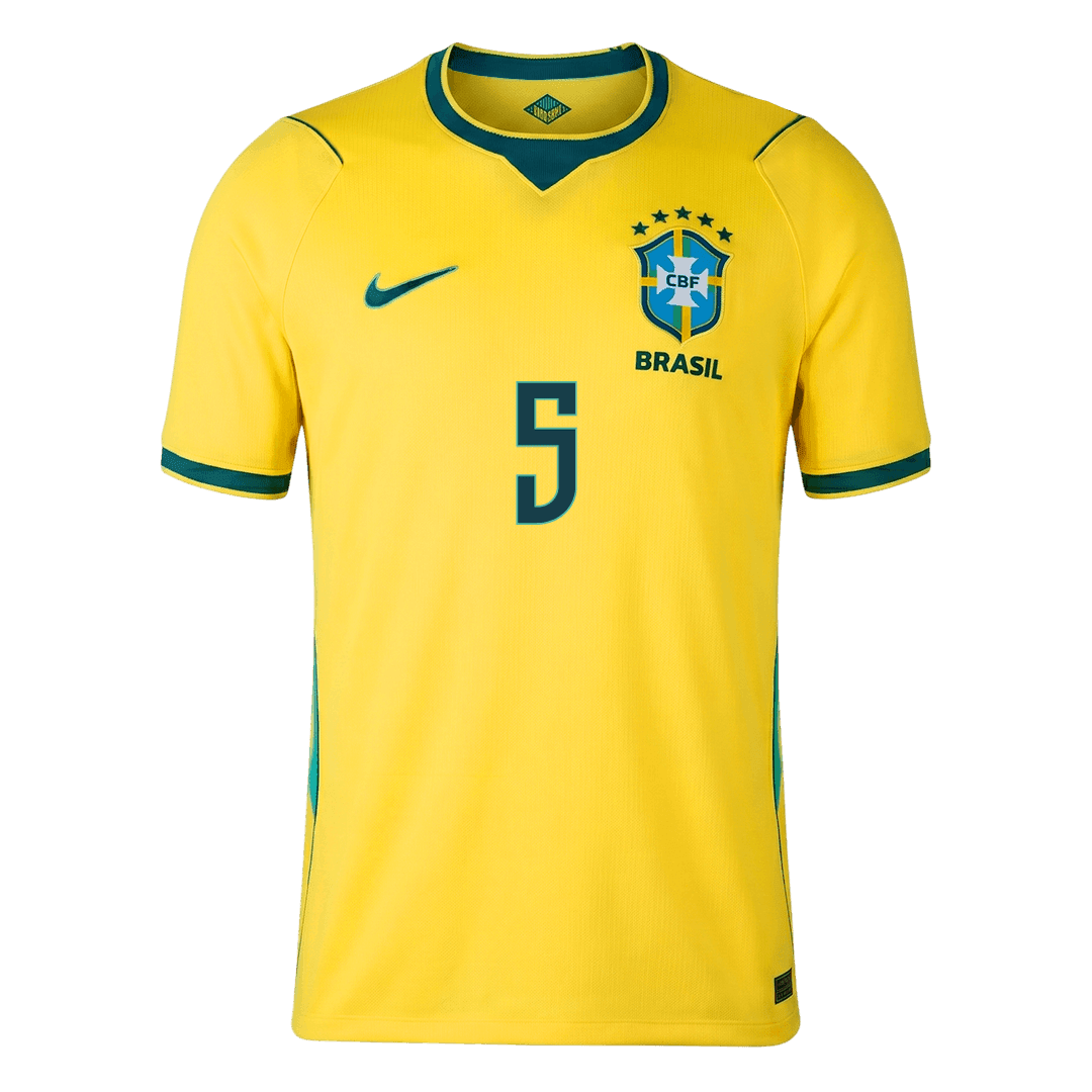 CASEMIRO #5 Brazil Mens Home Soccer Jersey World Cup 2026 Yellow [PREMIUM]