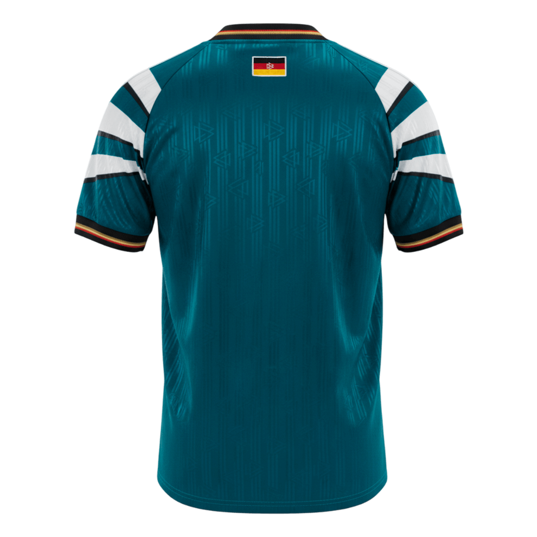 Retro Germany Mens Away Soccer Jersey 1996/97 Green