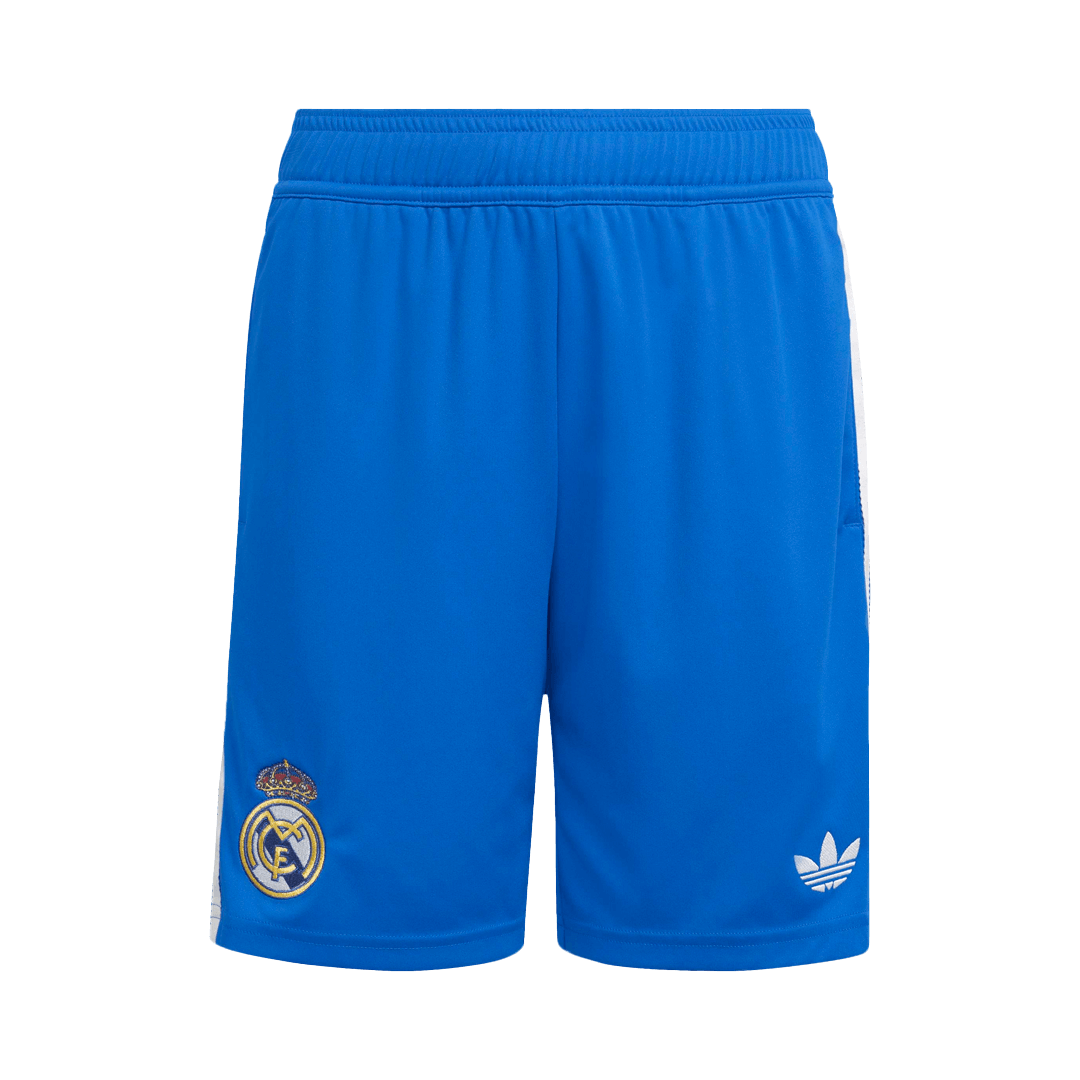 Real Madrid Mens Third Away Soccer Kit 2025/26 Blue