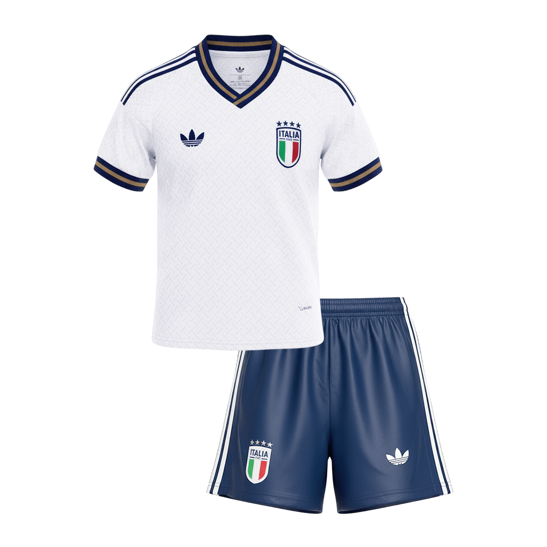 Italy Kids Away Soccer Kit World Cup 2026 White