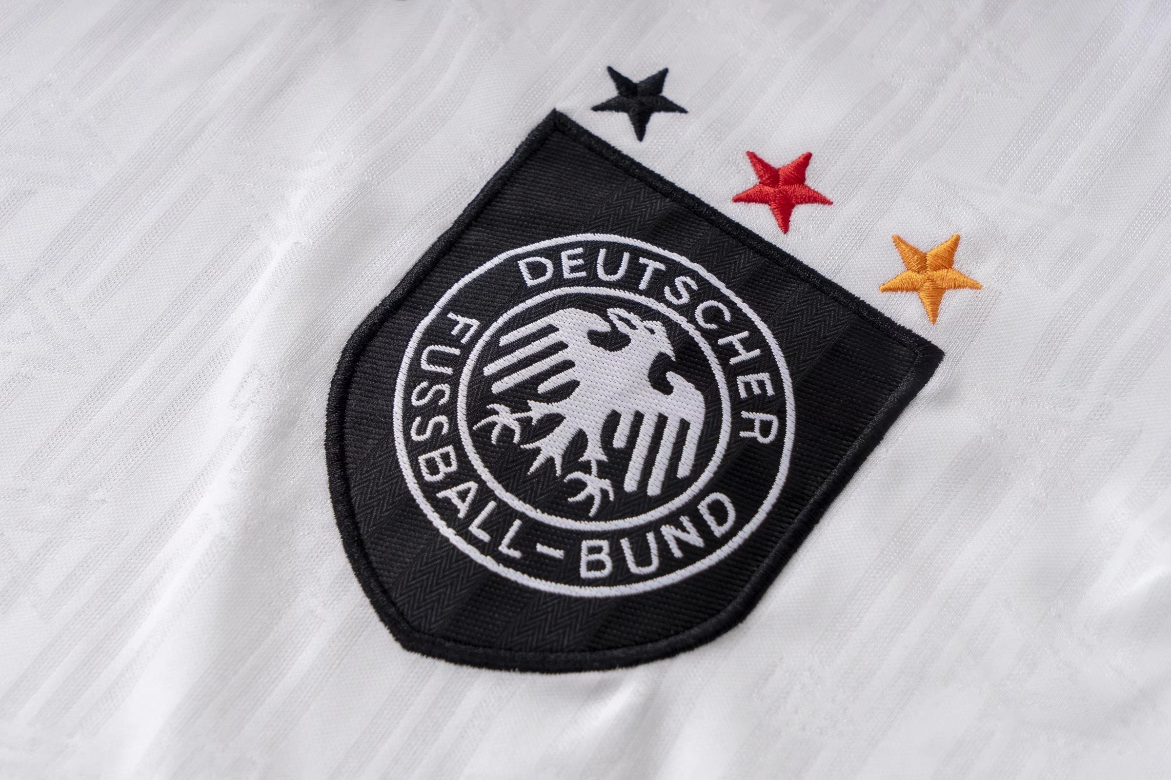 Retro Germany Mens Home Soccer Jersey 1996 White