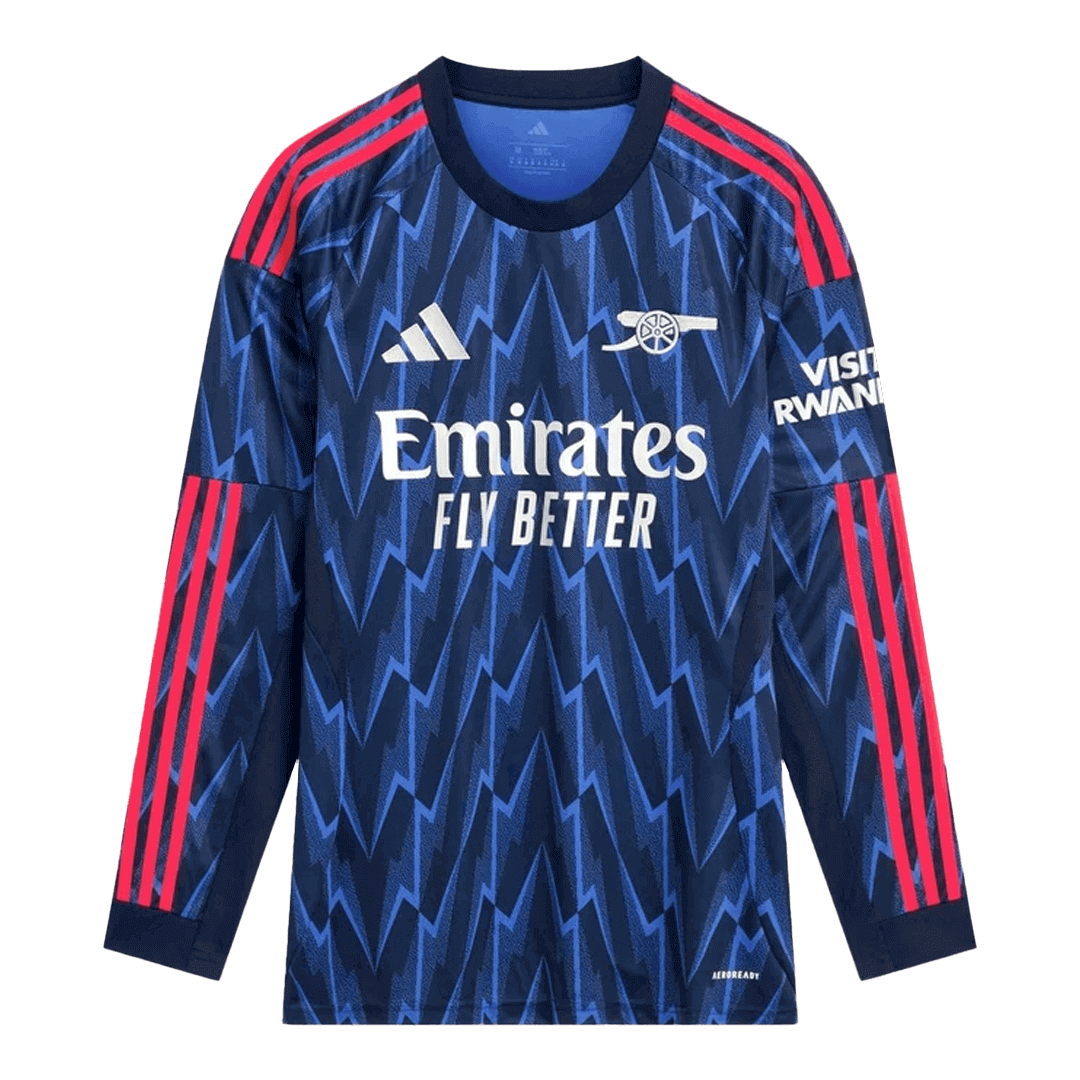 Arsenal Mens Away Long Sleeve Soccer Jersey 2025/26 Navy