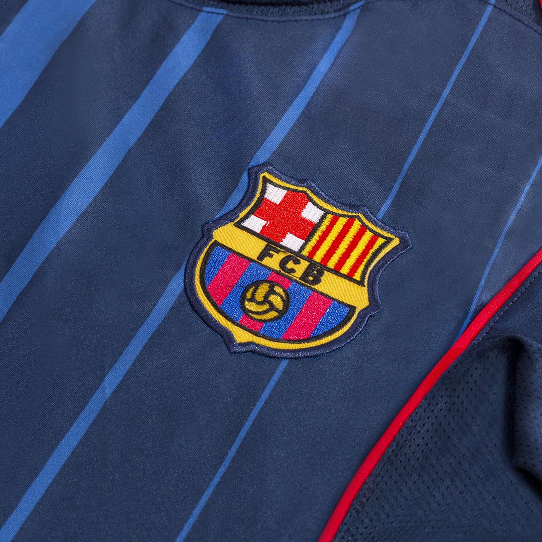 Retro ETO'O #9 Barcelona Mens Away Soccer Jersey 2004/05 Blue